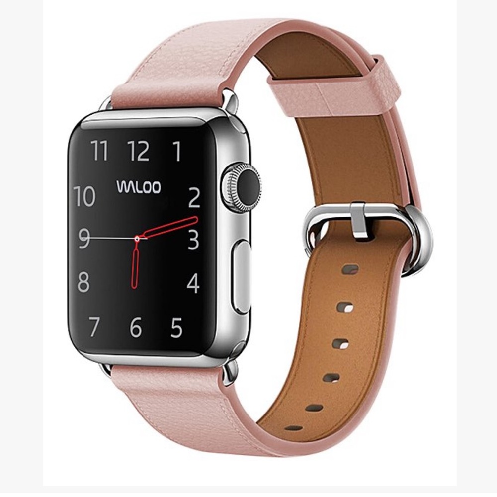 Apple Watch Pink Leather Band